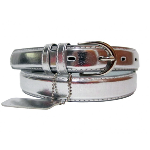 Darina Silver Leather Belt - Leather4sure Leather Belts & Straps