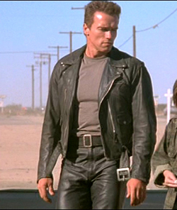 Terminator 2 Leather Jacket Leather4sure Men