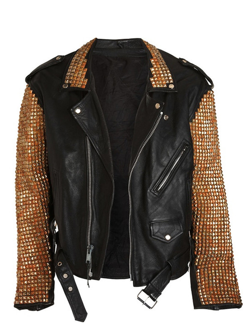 Inker Crux Studded Motorcycle Jacket Leather4sure Men Inker Crux Studded Motorcycle Jacket