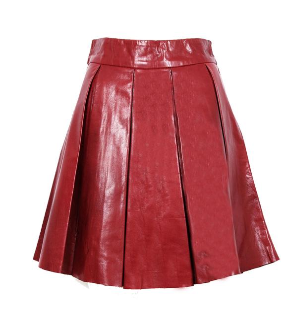 Magique Plus Size Leather Skirt