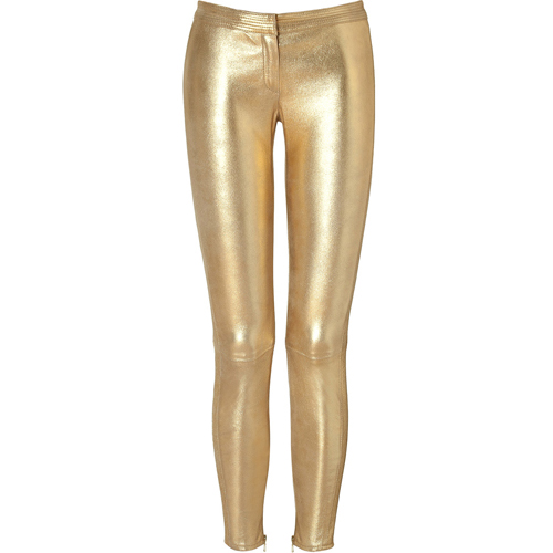 Switish Gold Leather Pants