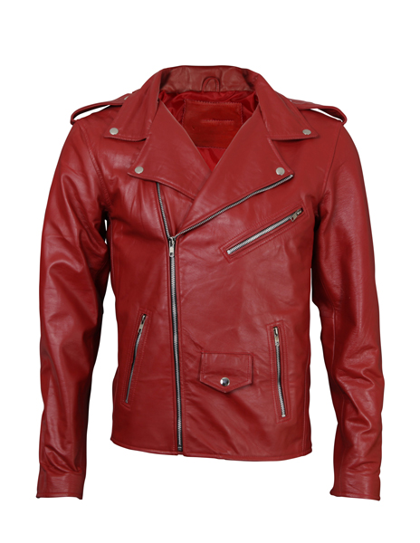 Retron Red Motorcycle Jacket
