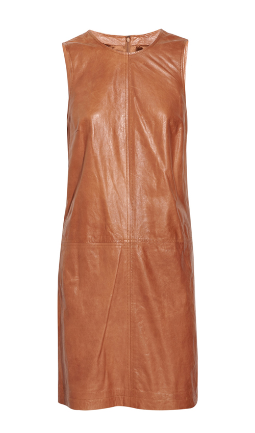 Beloneze Leather Shift Dress