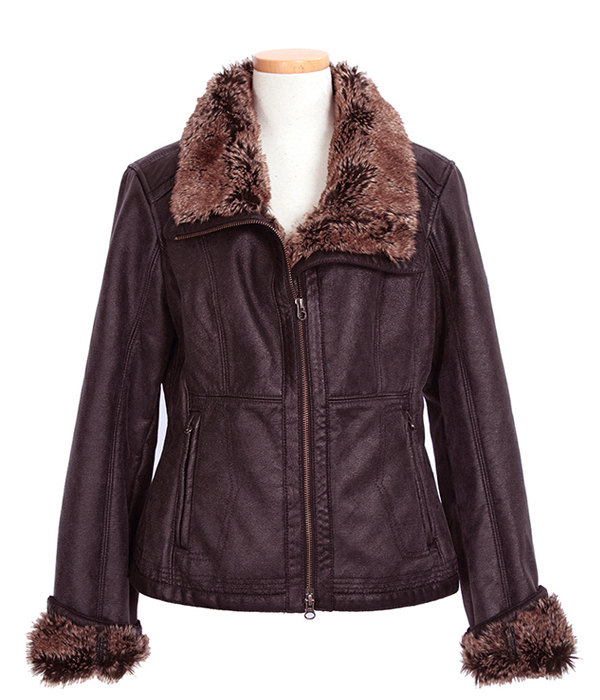 Oliverx Shearling Brown Aviator Bomber Jacket