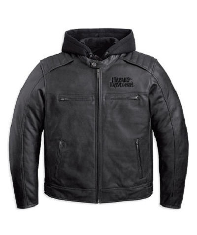 Zenkertz Harley Davidson Reflective Leather Jacket