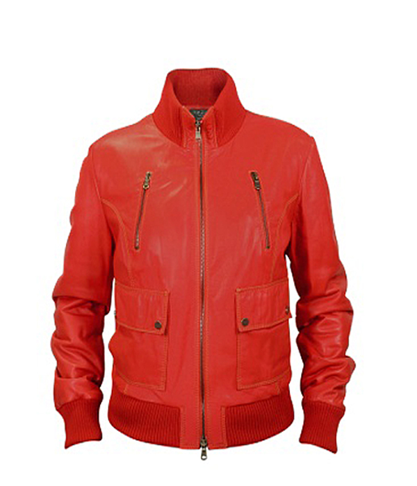 Rowan Double Zippered Leather Bomber Jacket