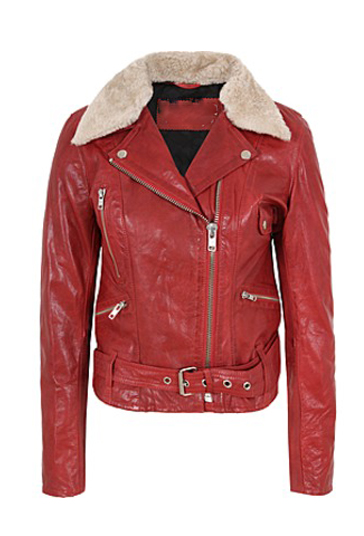 Steria Red Motorcycle Jacket