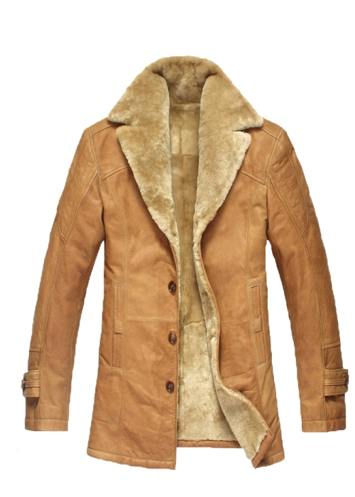 Ruppig Fur Lined Leather Coat
