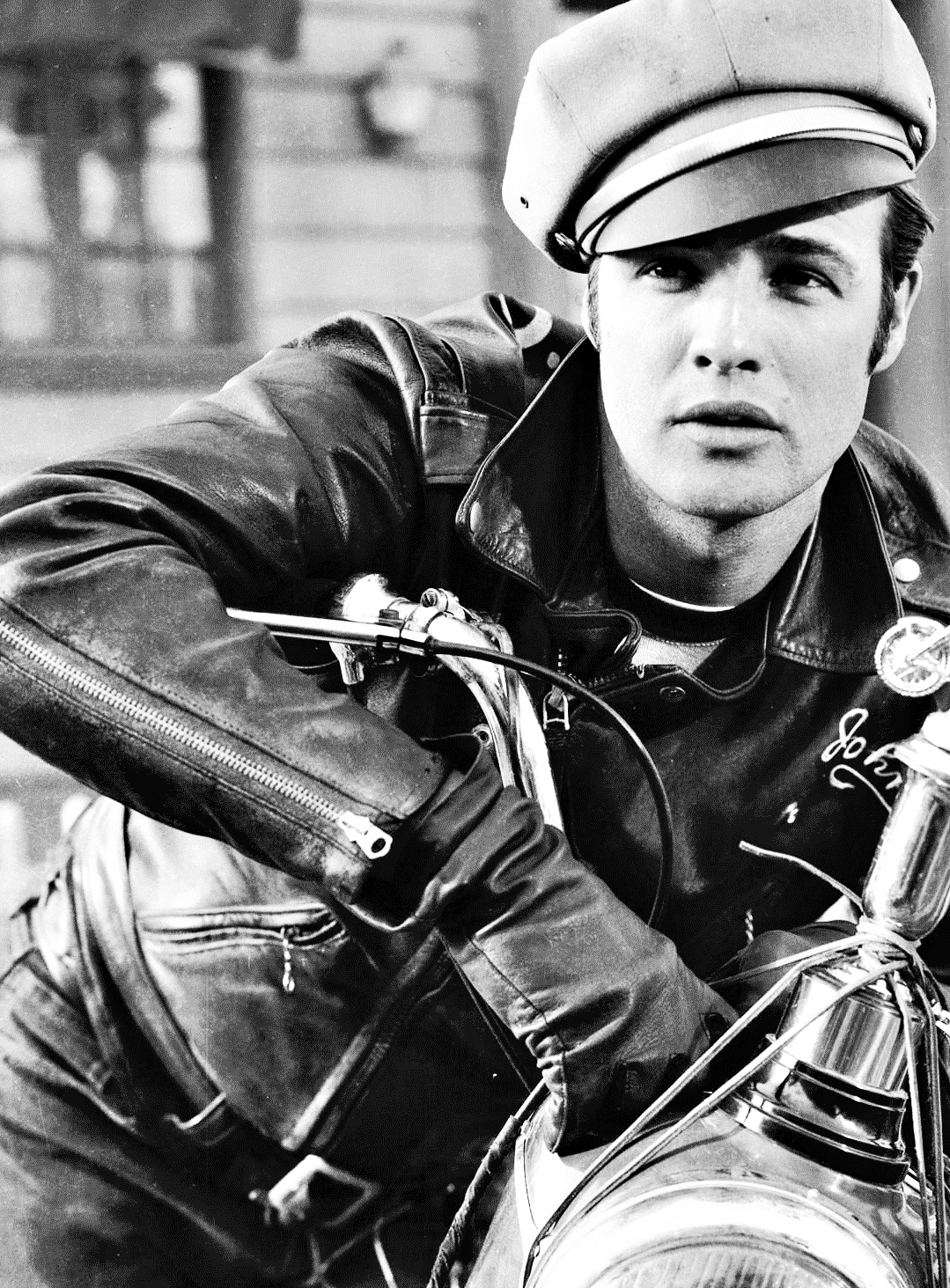 Marlon Brando Leather Motorcycle Jacket 