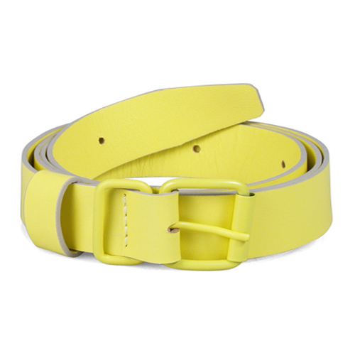 Domic Yellow Leather Belt