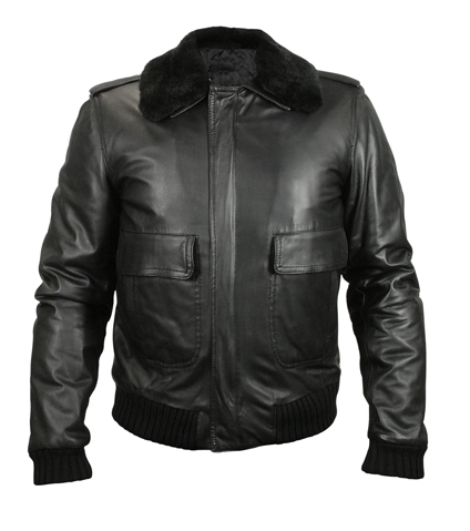Oasis Leather Bomber Jacket - Leather4sure Men