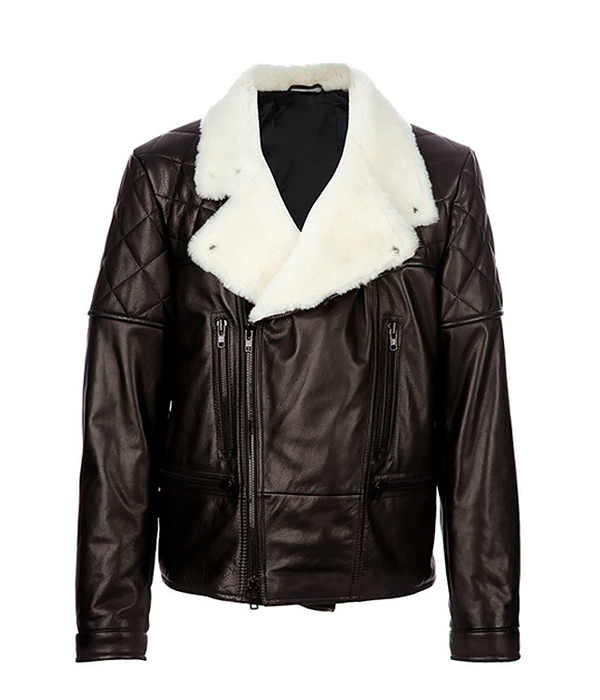 Aerialist Shearling Aviator Bomber Jacket