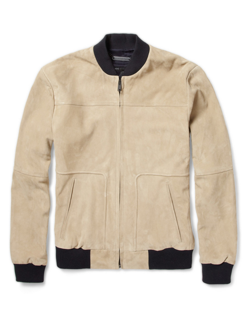 Kyros Suede Bomber Jacket