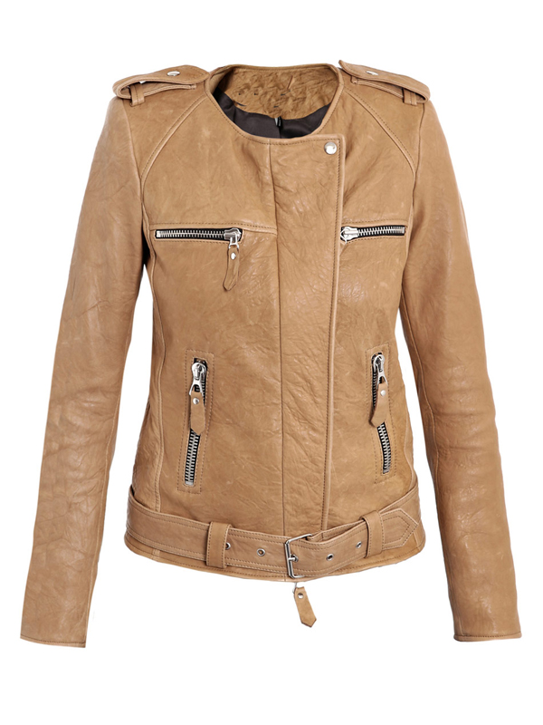 Ritze Tan Leather Jacket