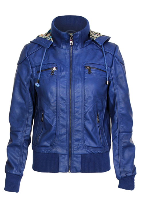 Ritzy Blue Bomber Jacket