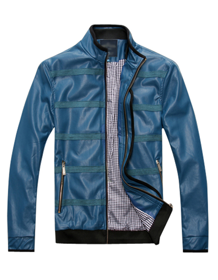 Carolina Blue leather jacket - Leather4sure Leather Jackets