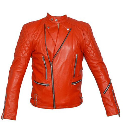 Frenser Red Motorcycle Jacket