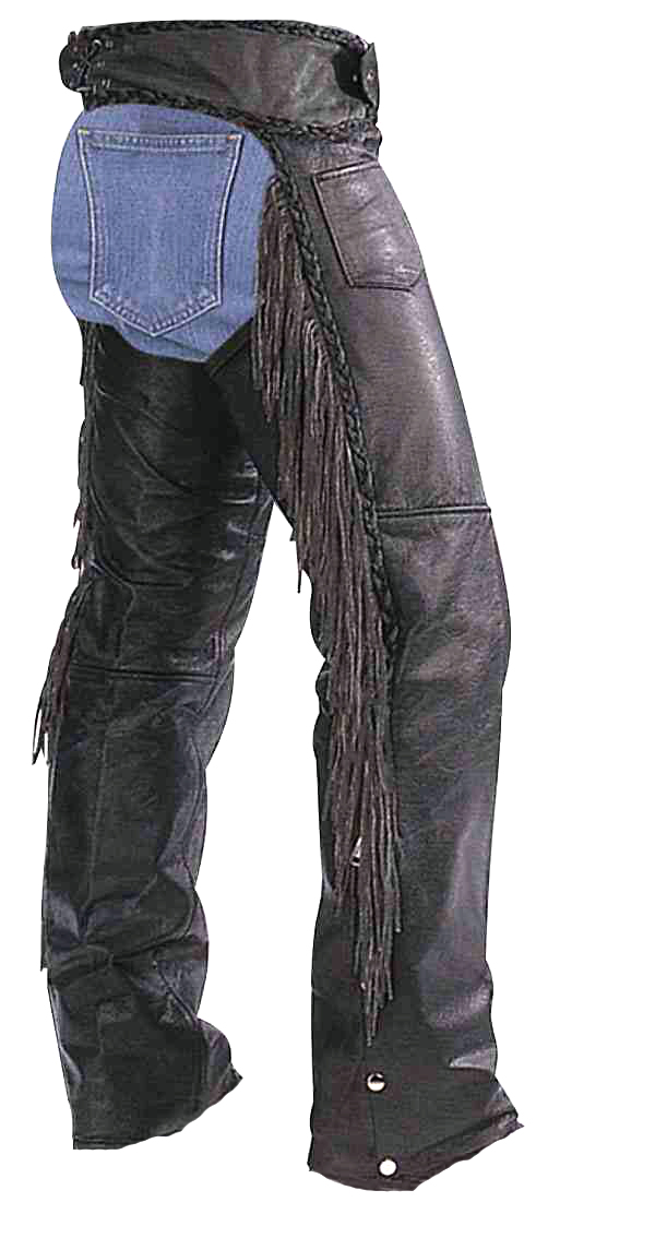 Turmeg Fringed Chaps Leather4sure Men