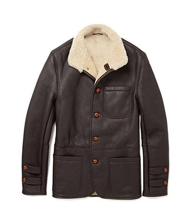 Rayner Wooden Button Shearling Jacket