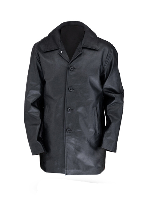Rabenschwarz Distressed Leather Coat