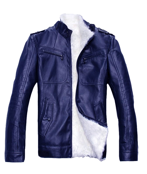 Majorelle Blue Leather Jacket