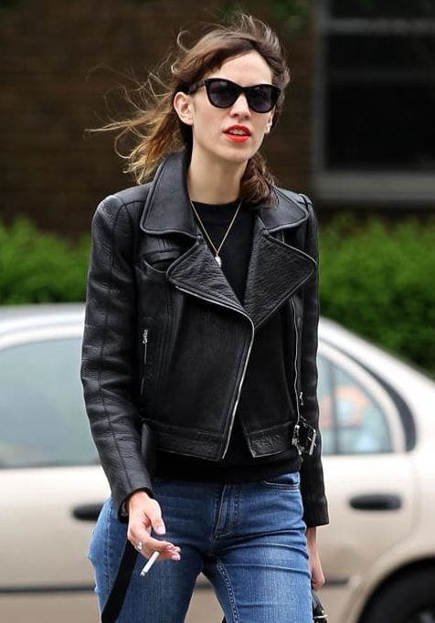 Alexa Chung Leather Jacket
