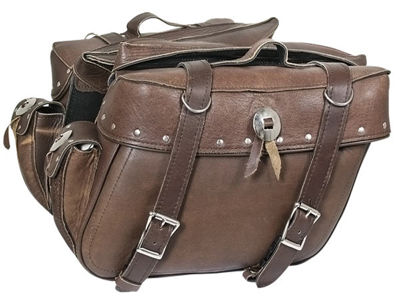 Bilono Distressed Leather saddle Bag