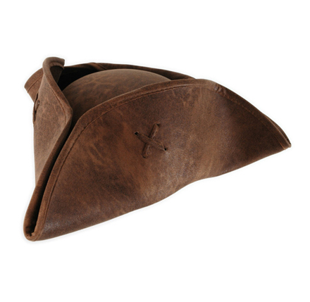 Klind Leather Tricon Pirate Hat 