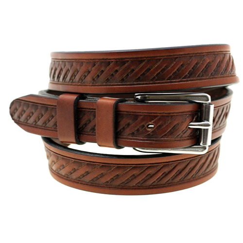 Xemter Embossed Leather Belt