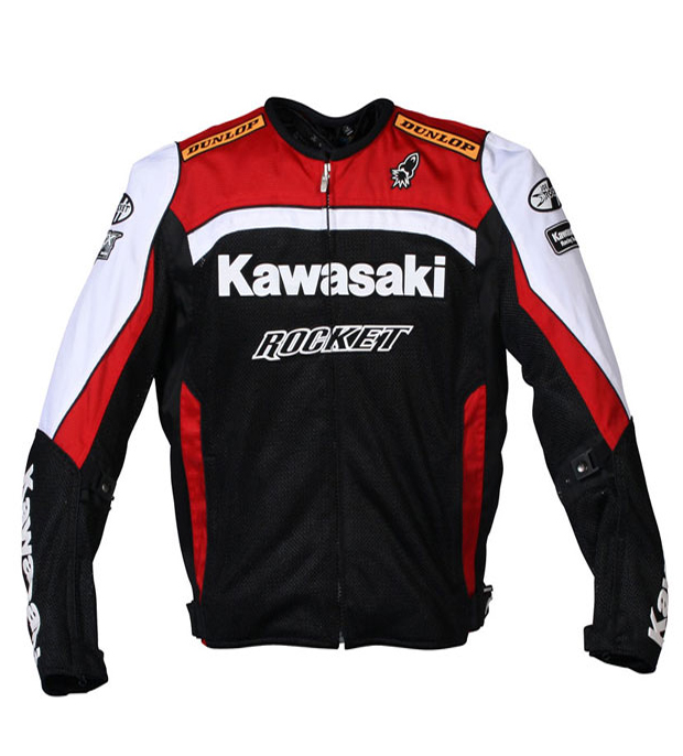 Ganzter Kaw@saki Motorcycle Leather Jacket - Leather4sure Kawasaki