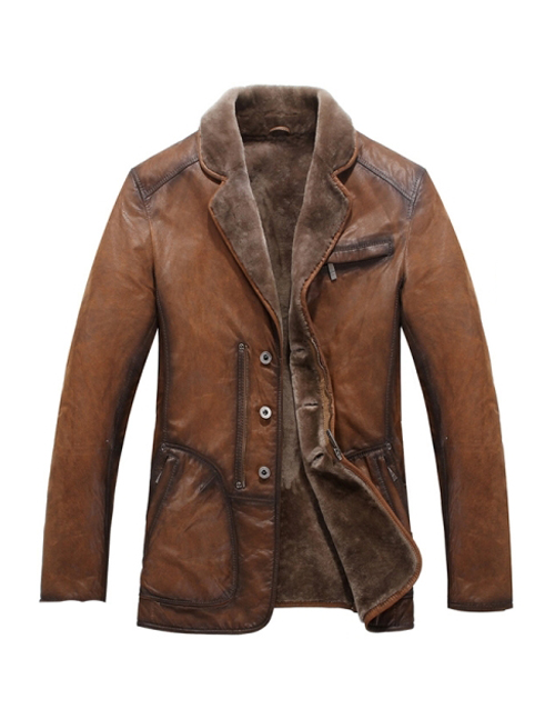 Karg Fur Lined Leather Coat