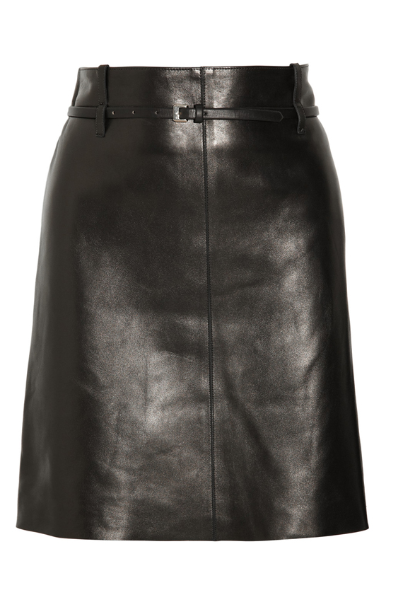 Dominique Plus Size Leather Skirt
