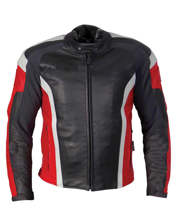 Bodman Black & Red Moto Jacket