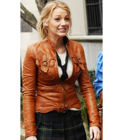 Blake Lively Leather Jacket