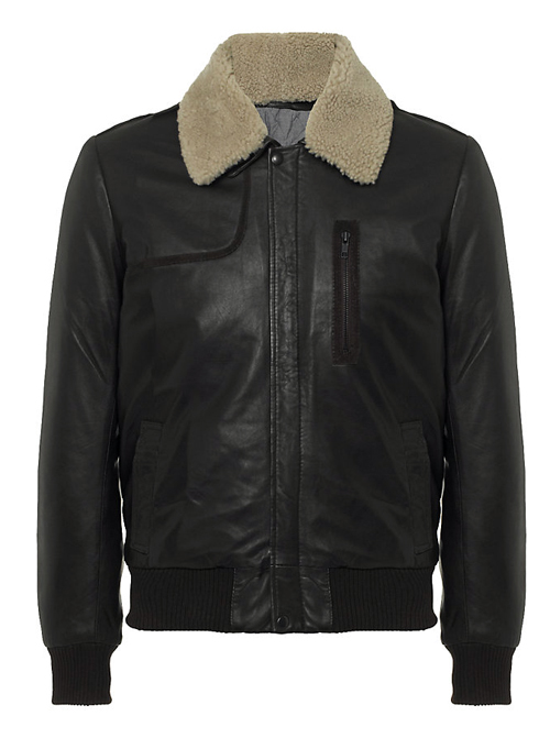 Ferbentz Leather Bomber Jacket