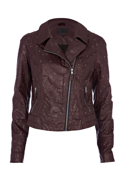 Sapphyre Plus Size Leather Motorcycle Jacket