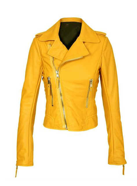 Tange Yellow Biker Jacket