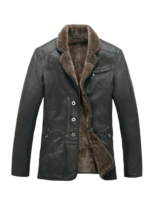 Zahrz Fur Lined Leather Coat 