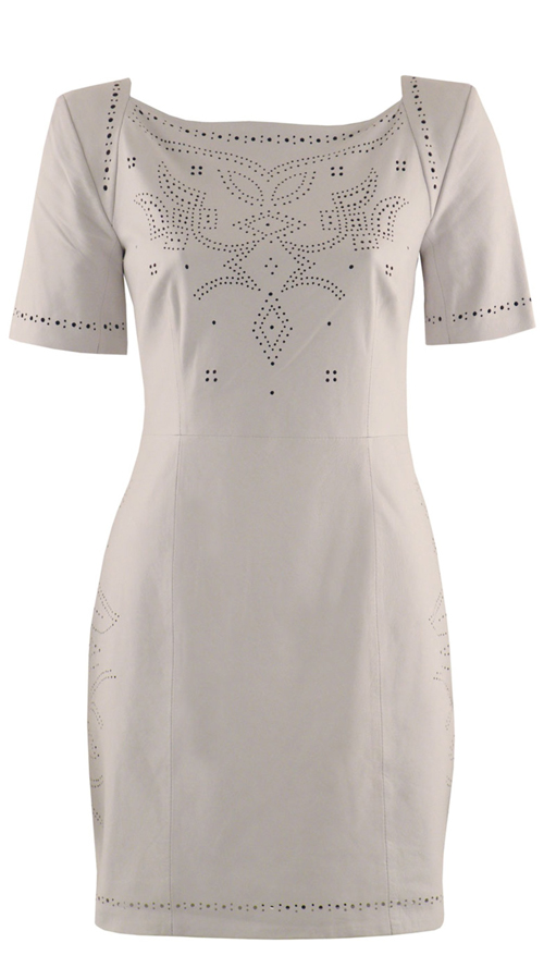 Citriz White Leather Dress