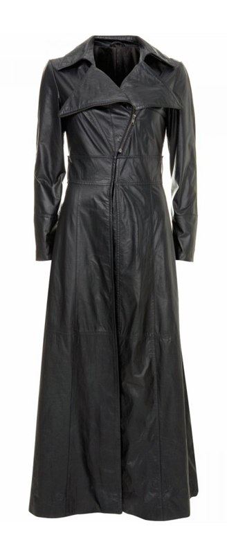 Shouny Long Leather Coat