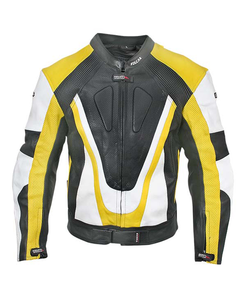 Haze Yellow Biker Leather Jacket