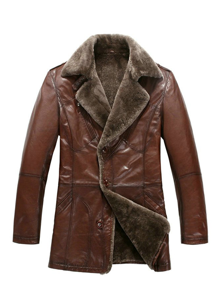 Jinux Shearling Leather Coat