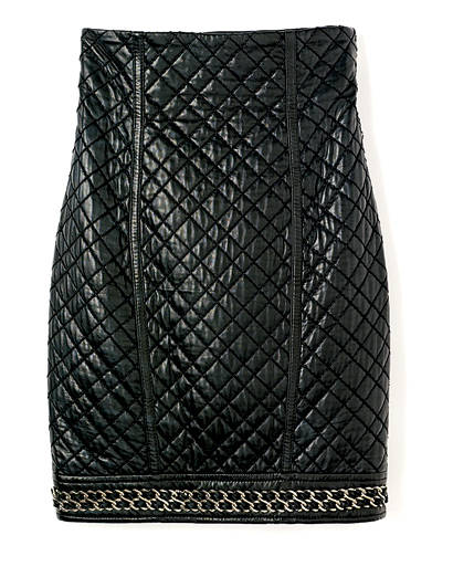 Wistrec Quilted Leather Skirt
