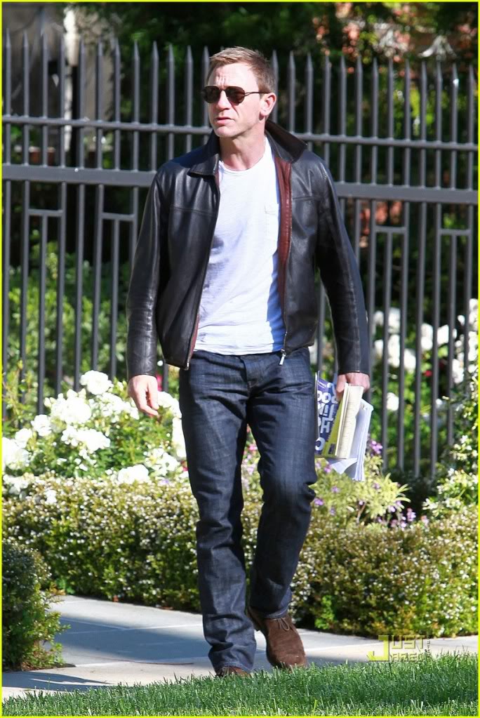 Daniel Craig Layer Cake Leather Jacket  