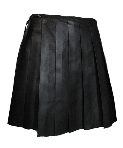 Simone Leather Wrap Skirt