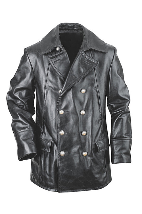 Russfarben Double Breasted Leather Coat