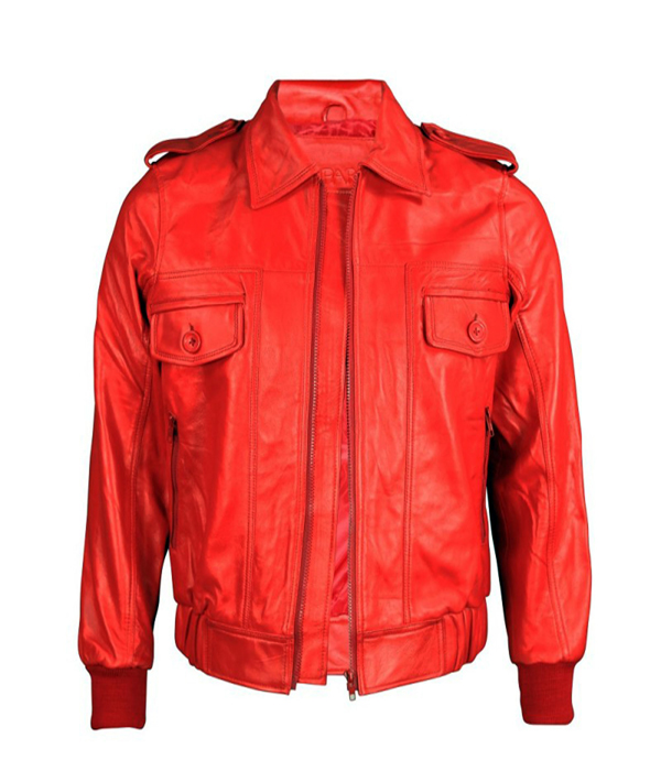 Leroux Red Bomber Jacket 
