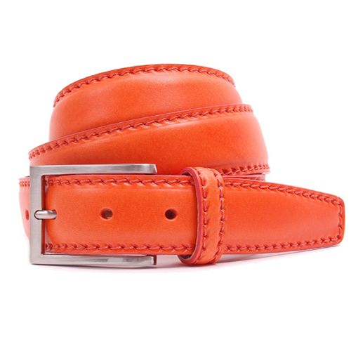 Nixet Orange Leather Belt