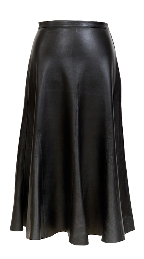 Chibac Long Leather Skirt - Leather4sure Long Leather Skirts