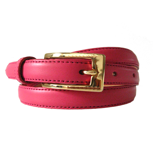 Lipsticz Pink Leather Belt - Leather4sure Leather Belts & Straps